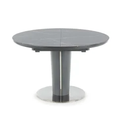 Garnero Arredamenti Tavoli Da Pranzo|Tavoli Allungabili-Tavolo allungabile moderno 120/160cm marmo grigio Donald