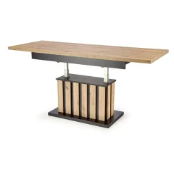 Garnero Arredamenti Tavoli In Legno|Tavoli Da Pranzo-Tavolo allungabile moderno 130/170cm rovere nero Ottowa