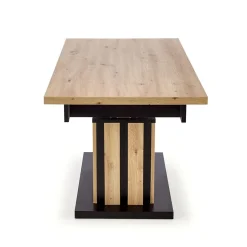 Garnero Arredamenti Tavoli In Legno|Tavoli Da Pranzo-Tavolo allungabile moderno 130/170cm rovere nero Ottowa