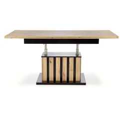 Garnero Arredamenti Tavoli In Legno|Tavoli Da Pranzo-Tavolo allungabile moderno 130/170cm rovere nero Ottowa