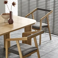 Garnero Arredamenti Tavoli Da Pranzo|Tavoli Allungabili-Tavolo allungabile moderno 160/240cm rovere Erevan