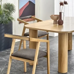 Garnero Arredamenti Tavoli Da Pranzo|Tavoli Allungabili-Tavolo allungabile moderno 160/240cm rovere Erevan