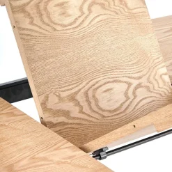 Garnero Arredamenti Tavoli Da Pranzo|Tavoli Allungabili-Tavolo allungabile moderno 160/200cm rovere naturale nero Evan