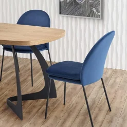 Garnero Arredamenti Tavoli Da Pranzo|Tavoli Allungabili-Tavolo allungabile moderno 160/200cm rovere naturale nero Evan