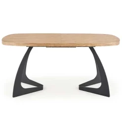 Garnero Arredamenti Tavoli Da Pranzo|Tavoli Allungabili-Tavolo allungabile moderno 160/200cm rovere naturale nero Evan