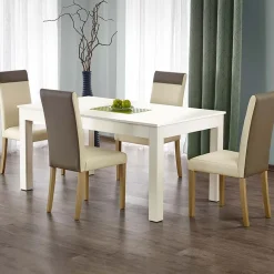 Garnero Arredamenti Tavoli Da Pranzo|Tavoli Allungabili-Tavolo allungabile moderno 160/298cm bianco Califa Bianco Opaco