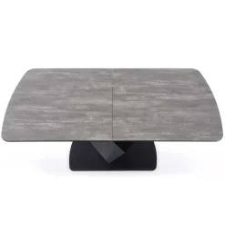 Garnero Arredamenti Tavoli Da Pranzo|Tavoli Allungabili-Tavolo allungabile moderno 180/230cm grigio scuro nero Zara
