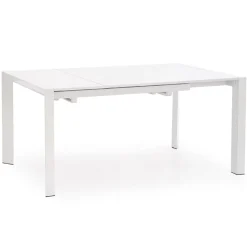 Garnero Arredamenti Tavoli Da Pranzo|Tavoli Allungabili-Tavolo allungabile moderno 130/250cm bianco lucido Falco Gihome®