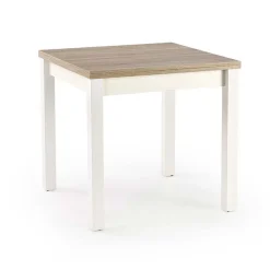 Garnero Arredamenti Tavoli In Legno|Tavoli Da Pranzo-Tavolo allungabile moderno 80/160cm rovere sonoma bianco Akainu Bianco - Rovere