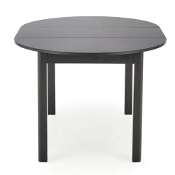 Garnero Arredamenti Tavoli Rotondi|Tavoli Da Pranzo-Tavolo allungabile rotondo 102/142cm moderno nero Caienna