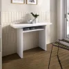Garnero Arredamenti Tavoli Da Cucina|Tavoli Da Pranzo-Tavolo allungabile 111x33-66cm bianco Garcia