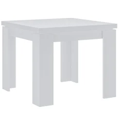 Garnero Arredamenti Tavoli Da Pranzo|Tavoli Allungabili-Tavolo allungabile 90x90cm moderno a libro Calla Bianco Frassinato