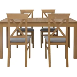 Garnero Arredamenti Tavoli In Legno|Tavoli Da Pranzo-Tavolo allungabile 160/200x76cm rovere scuro Lucca