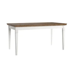 Garnero Arredamenti Tavoli In Legno|Tavoli Da Pranzo-Tavolo 160/200/240cm allungabile rovere Texel Bianco Frassinato