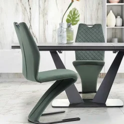 Garnero Arredamenti Tavoli Da Pranzo|Tavoli Allungabili-Tavolo 160/220cm allungabile moderno grigio scuro nero Sienna