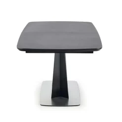 Garnero Arredamenti Tavoli Da Pranzo|Tavoli Allungabili-Tavolo 160/220cm allungabile moderno grigio scuro nero Sienna