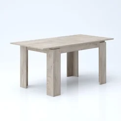 Garnero Arredamenti Tavoli Da Pranzo|Tavoli Allungabili-Tavolo 120/160cm allungabile moderno legno chiaro Atena Rovere