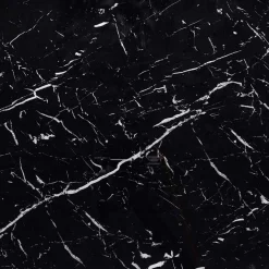 Garnero Arredamenti Tavoli Da Pranzo|Tavoli Allungabili-Tavolo 130/180cm allungabile moderno marmo nero Aspen