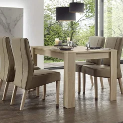 Garnero Arredamenti Tavoli Da Pranzo|Tavoli Allungabili-Tavolo 137/185cm allungabile moderno samoa Olimpo Obsession Rovere