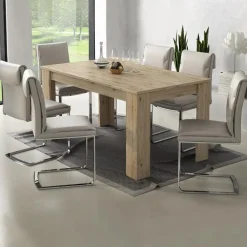 Garnero Arredamenti Tavoli Da Pranzo|Tavoli Allungabili-Tavolo 140/200cm allungabile moderno rovere Bob Gihome®