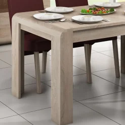 Garnero Arredamenti Tavoli Da Pranzo|Tavoli Allungabili-Tavolo 144/184cm allungabile moderno rovere chiaro Alan Gihome®