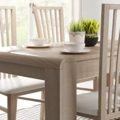 Garnero Arredamenti Tavoli Da Pranzo|Tavoli Allungabili-Tavolo 144/184cm allungabile moderno rovere chiaro Alan Gihome®