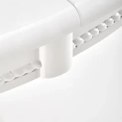 Garnero Arredamenti Tavoli In Legno|Tavoli Da Pranzo-Tavolo 90/124cm allungabile rotondo moderno bianco Circle Bianco Opaco