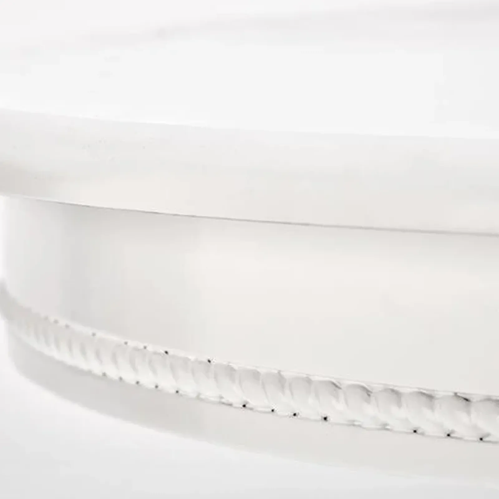 Garnero Arredamenti Tavoli In Legno|Tavoli Da Pranzo-Tavolo 90/124cm allungabile rotondo moderno bianco Circle Bianco Opaco