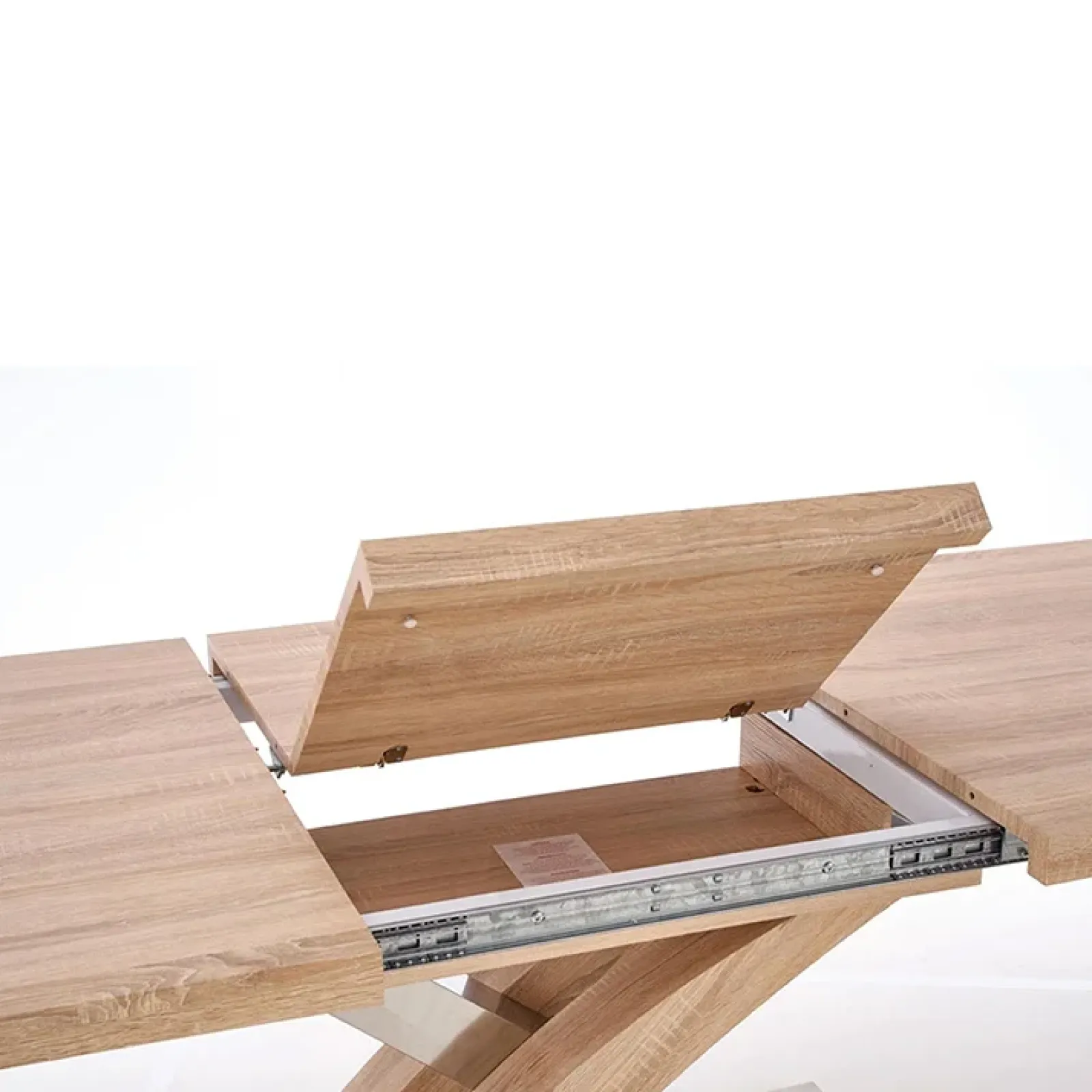 Garnero Arredamenti Tavoli In Legno|Tavoli Da Pranzo-Tavolo 160/220cm allungabile rovere nero Iride Gihome® Rovere Rustico - Nero Lucido