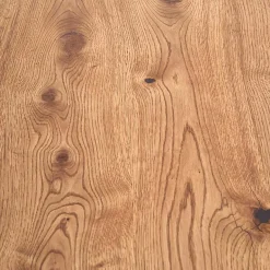 Garnero Arredamenti Tavoli In Legno|Tavoli Da Pranzo-Tavolo 160/250cm allungabile rovere nodato acciaio nero Cardiff