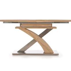 Garnero Arredamenti Tavoli In Legno|Tavoli Da Pranzo-Tavolo 160/220cm allungabile rovere sonoma Iride Gihome® Rovere - Grigio