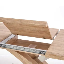 Garnero Arredamenti Tavoli In Legno|Tavoli Da Pranzo-Tavolo 160/220cm allungabile rovere sonoma Iride Gihome® Rovere - Grigio