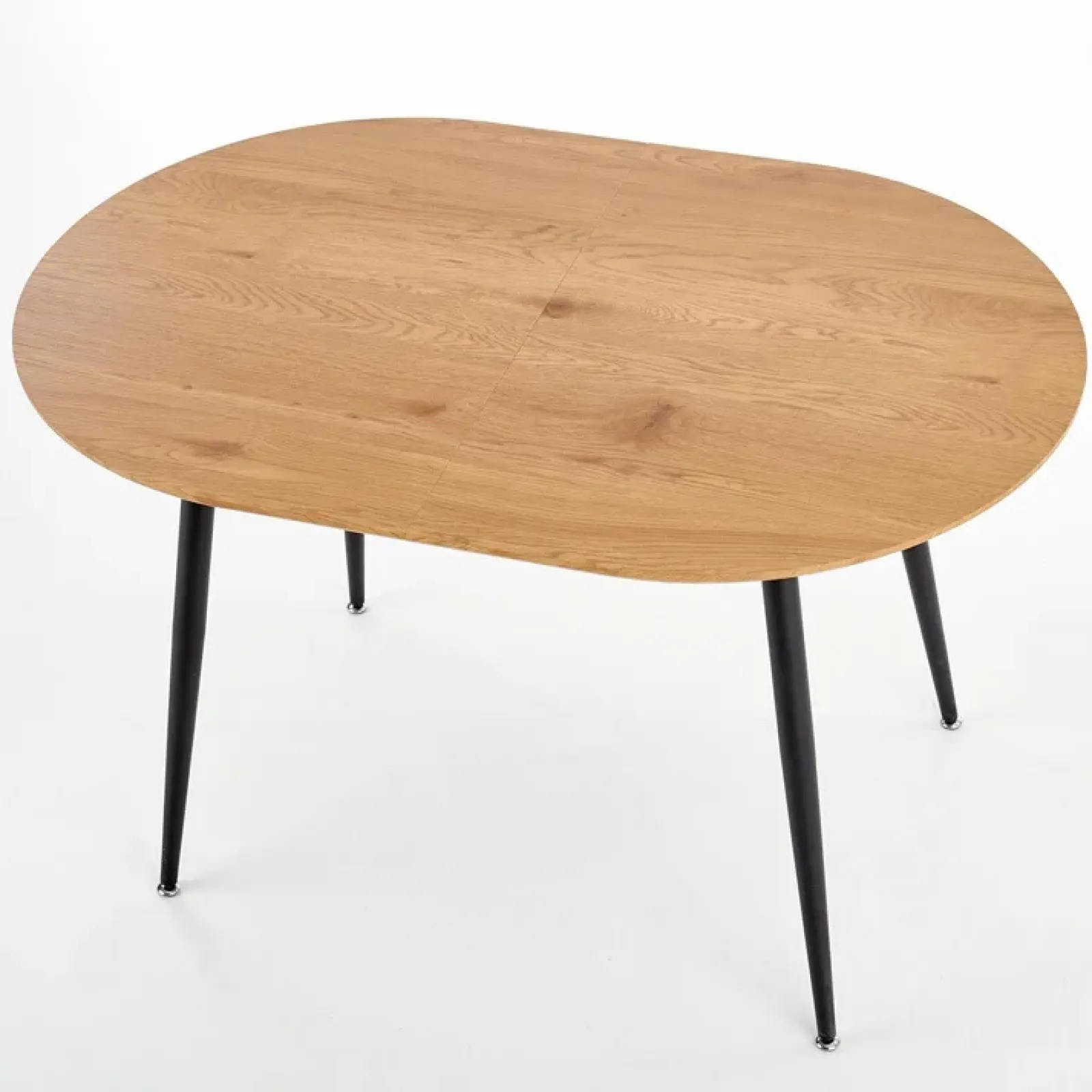 Garnero Arredamenti Tavoli In Legno|Tavoli Da Pranzo-Tavolo 120/160cm allungabile rovere naturale nero Oreon