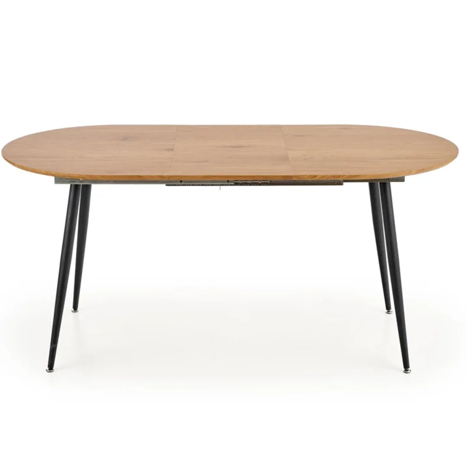 Garnero Arredamenti Tavoli In Legno|Tavoli Da Pranzo-Tavolo 120/160cm allungabile rovere naturale nero Oreon