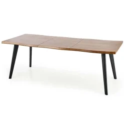 Garnero Arredamenti Tavoli In Legno|Tavoli Da Pranzo-Tavolo 150/210cm allungabile rovere naturale nero Locarno