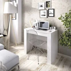 Garnero Arredamenti Consolle Allungabili|Consolle Allungabile-Tavolo 51/237cm consolle allungabile moderno bianco lucido Demetra