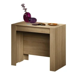 Garnero Arredamenti Consolle Allungabili|Consolle Allungabile-Tavolo 51/237cm consolle allungabile moderno rovere chiaro Venere