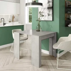 Garnero Arredamenti Consolle Allungabili|Consolle Allungabile-Tavolo 52/238cm consolle allungabile grigio Virginia Cemento