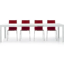 Garnero Arredamenti Tavoli In Legno|Tavoli Da Pranzo-Tavolo 160/260cm da pranzo allungabile bianco frassinato Lago Gihome®