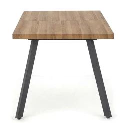 Garnero Arredamenti Tavoli In Legno|Tavoli Da Pranzo-Tavolo 140/180cm rettangolare allungabile noce miele nero Meja