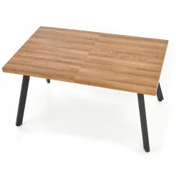 Garnero Arredamenti Tavoli In Legno|Tavoli Da Pranzo-Tavolo 140/180cm rettangolare allungabile noce miele nero Meja