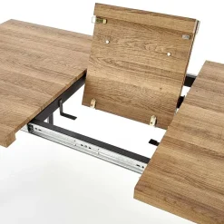 Garnero Arredamenti Tavoli In Legno|Tavoli Da Pranzo-Tavolo 140/180cm rettangolare allungabile noce miele nero Meja