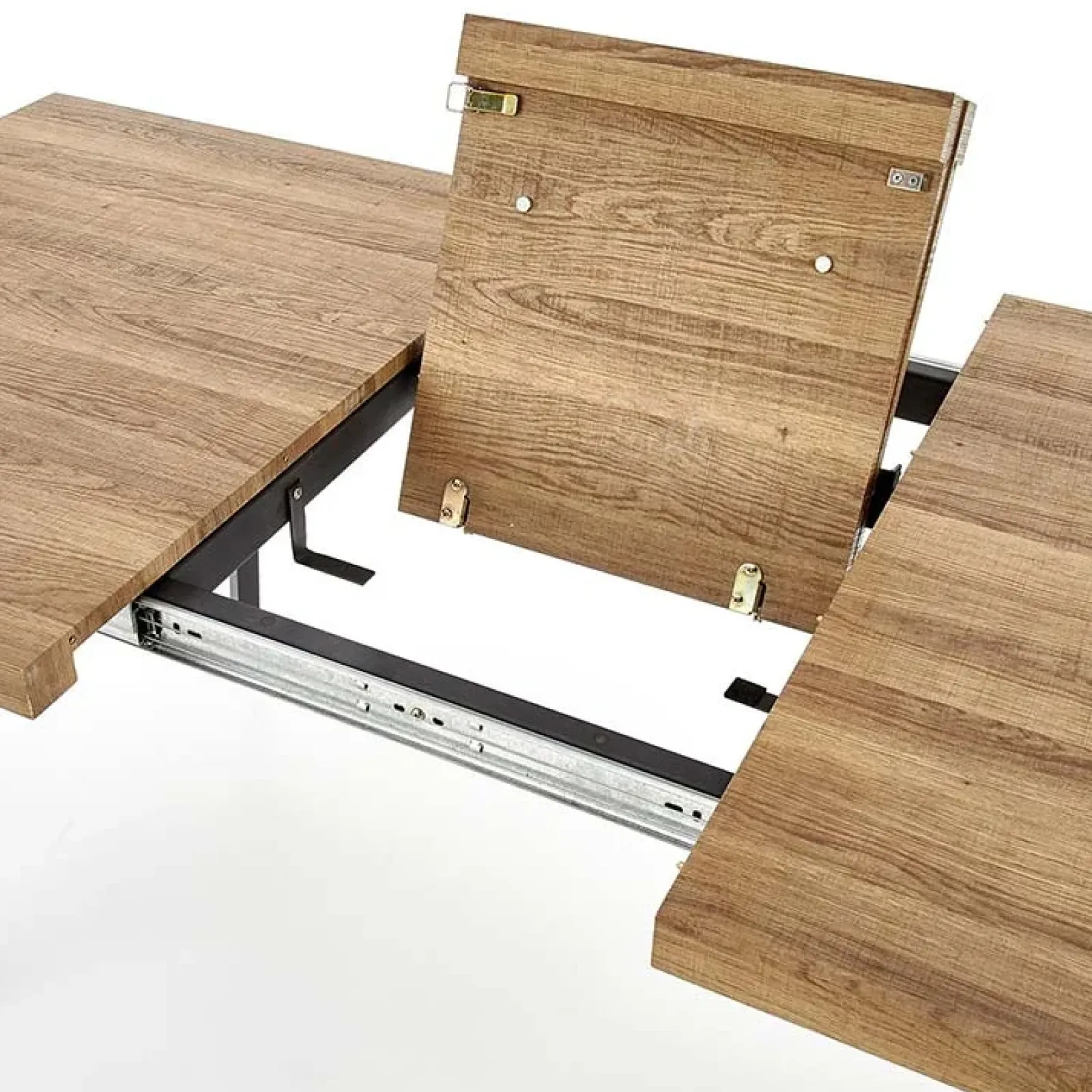 Garnero Arredamenti Tavoli In Legno|Tavoli Da Pranzo-Tavolo 140/180cm rettangolare allungabile noce miele nero Meja