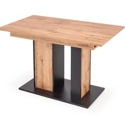 Garnero Arredamenti Tavoli Da Pranzo|Tavoli Allungabili-Tavolo 130/175cm rettangolare allungabile rovere nero Piave