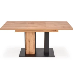 Garnero Arredamenti Tavoli Da Pranzo|Tavoli Allungabili-Tavolo 130/175cm rettangolare allungabile rovere nero Piave