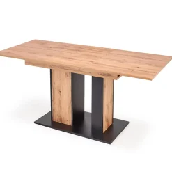 Garnero Arredamenti Tavoli Da Pranzo|Tavoli Allungabili-Tavolo 130/175cm rettangolare allungabile rovere nero Piave