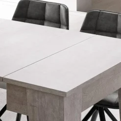 Garnero Arredamenti Consolle Allungabili|Consolle Allungabile-Tavolo consolle allungabile 54/306cm grigio Grace Gihome® Cemento
