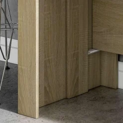 Garnero Arredamenti Consolle Allungabili|Consolle Allungabile-Tavolo consolle allungabile 51/237cm naturale Asia Gihome® Rovere
