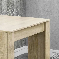 Garnero Arredamenti Consolle Allungabili|Consolle Allungabile-Tavolo consolle allungabile 51/237cm naturale Asia Gihome® Rovere