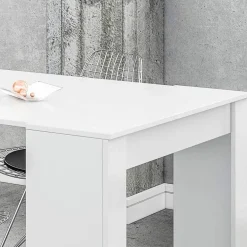 Garnero Arredamenti Consolle Allungabili|Consolle Allungabile-Tavolo consolle allungabile 51/237cm Asia Gihome® Bianco Lucido